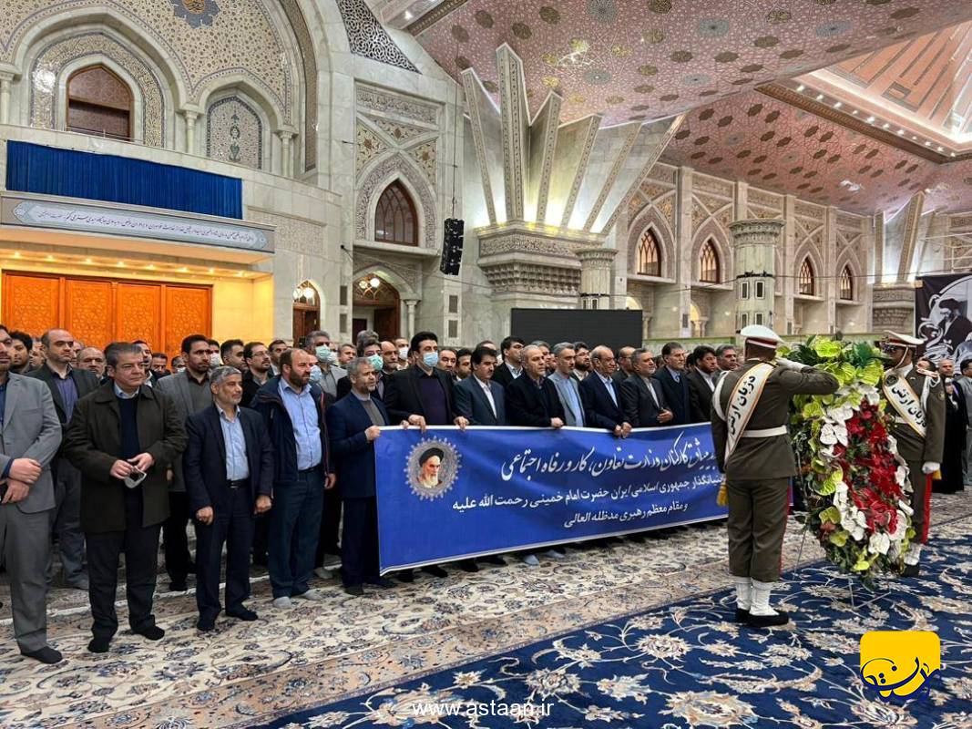 تجدید میثاق وزیر کار و نمایندگان جامعه کارگری با آرمان های حضرت امام(س)